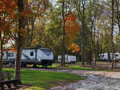 This is a picture of the RV Sites at Happy Trails RV Park at Cave City, KY.