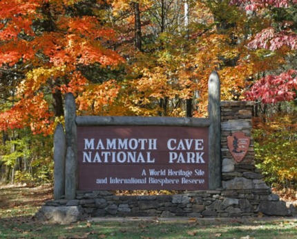 This is a picture of Mammoth Cave National Park  near Happy Trails RV Park.